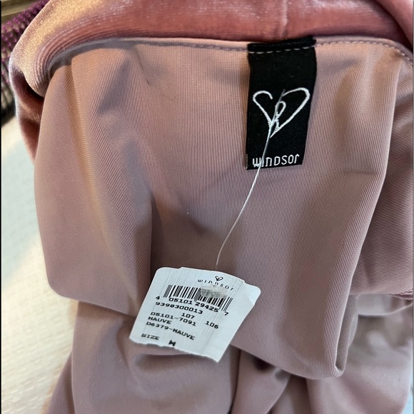 NWT,Windsor,Soft Mauve,BodyCon Dress,Drapes Arms Off Shoulders, Lovely,Size S - Picture 6 of 10